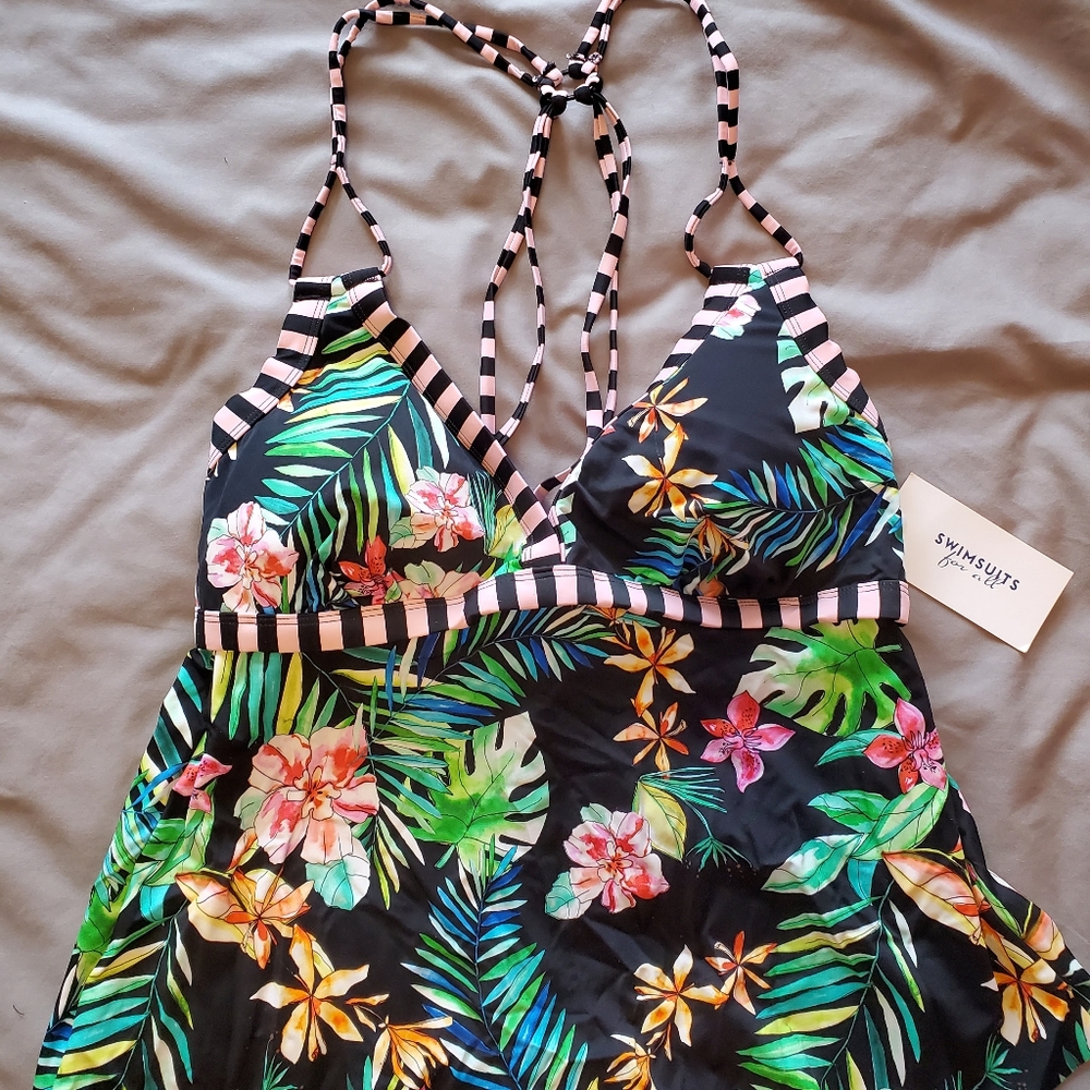 Polynesia Loop Strap Tankini Top